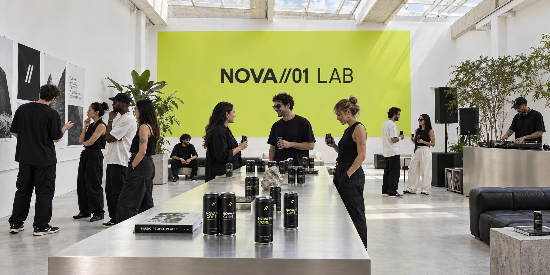 Visão do NOVA 01 LAB: música, criação e encontro em um estúdio